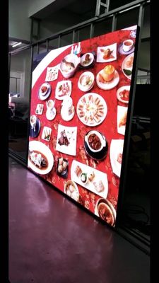 3.456m * 2.88m 1920Hz Layar Video LED Dalam Ruangan Dengan Kabinet Plastik Magnet yang Dapat Dipasang Pabrik Shenzhen