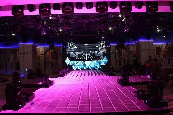 P6.25 LED Floor Display 4500mcd High Brightness LED Dance Floor Panels Dengan 1000KG Load Bearing Pabrik Shenzhen