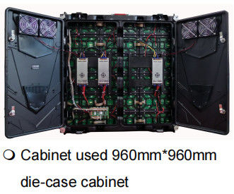 Outdoor Alum Die-Case Cabinet Iklan Olahraga Tampilan LED Kecerahan Tinggi P10 960mm * 960mm Pabrik Shenzhen